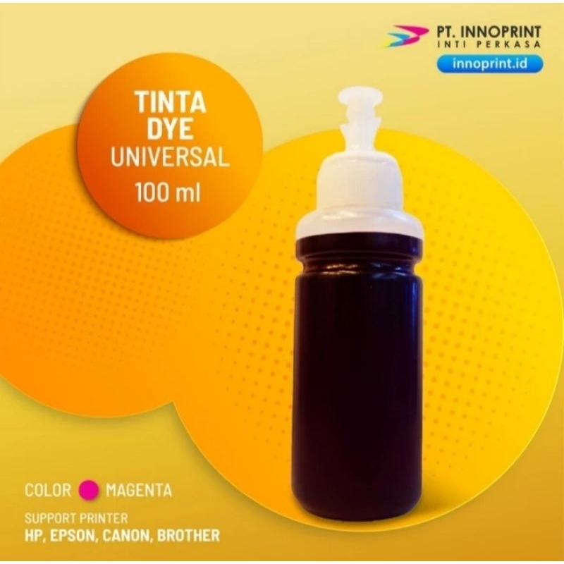 Tinta Botol Cair Bisa Untuk Semua Printer Tanpa Label 100 ml CMYK