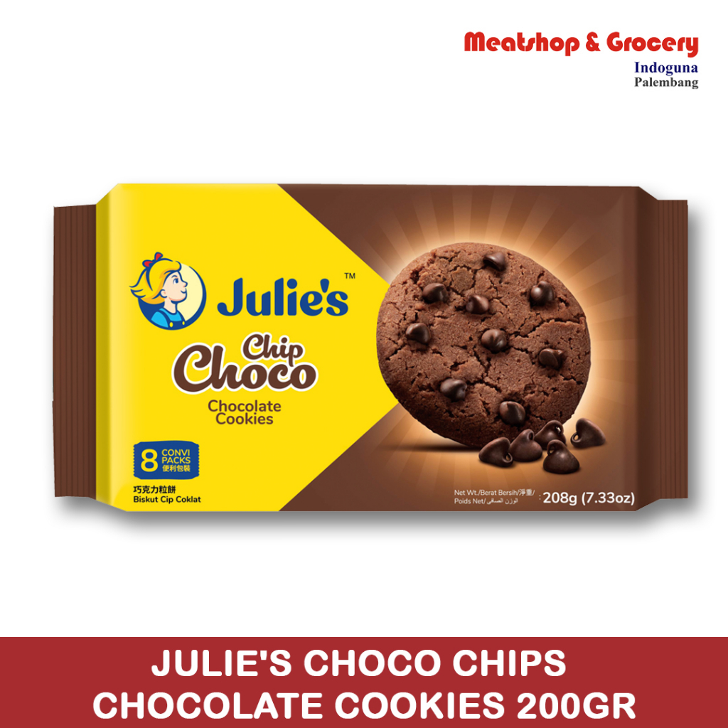 

Biskuit Julie's Choco Chips Chocolate Cookies 200Gr