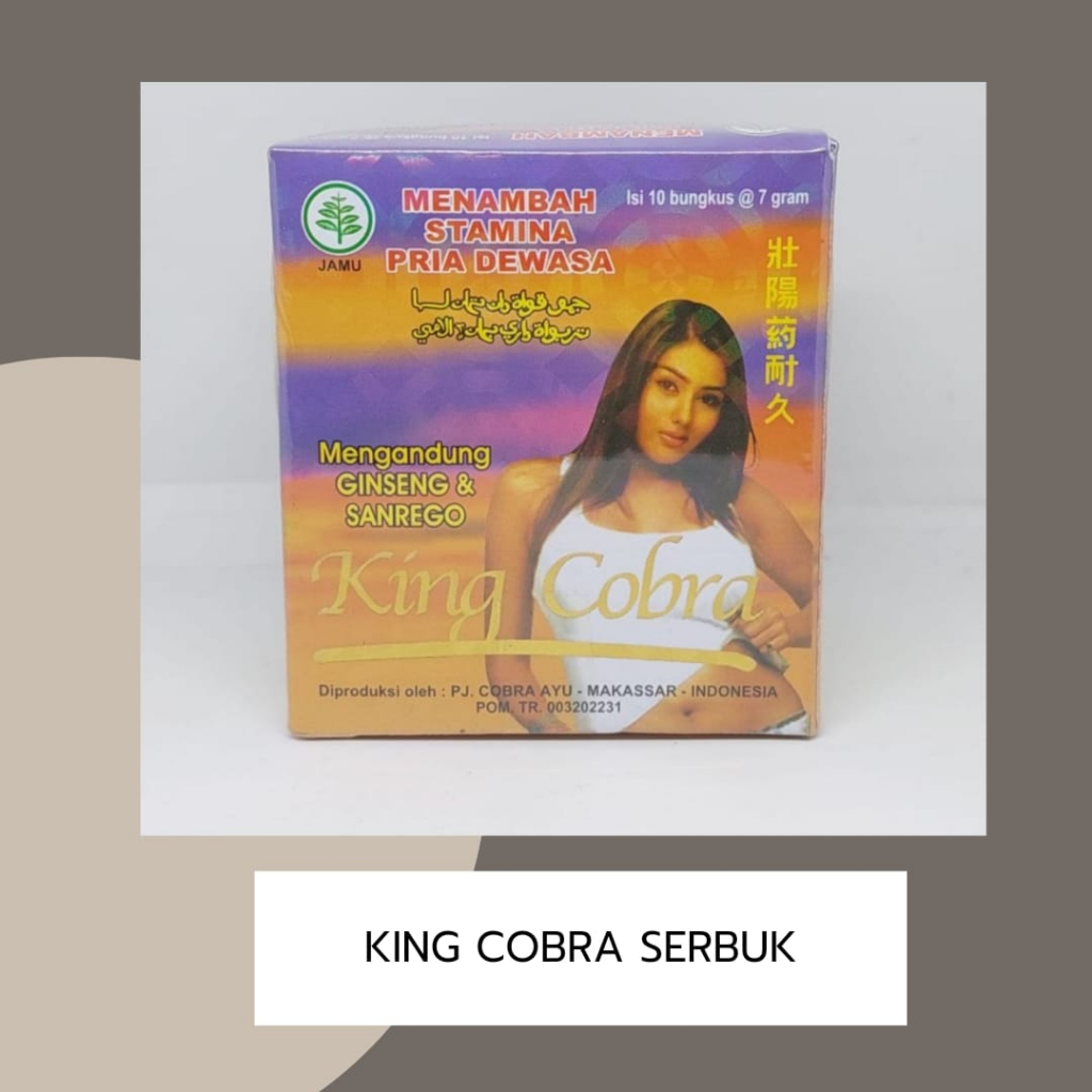 Sedia Jamu King Cobra Serbuk Original