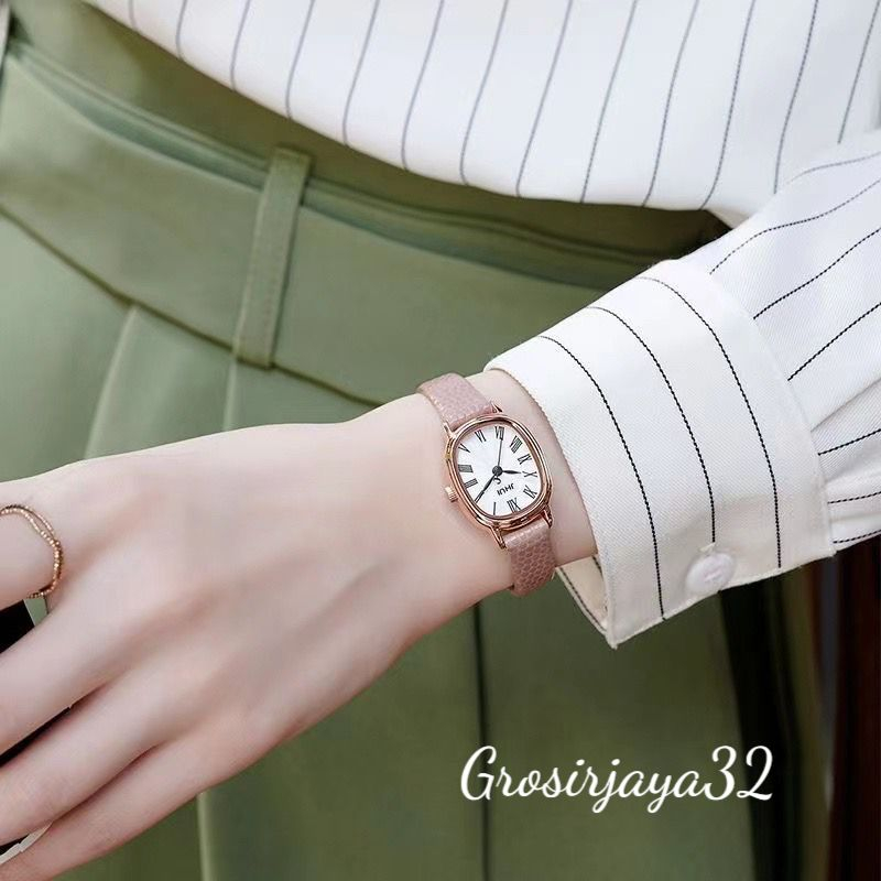 Jam Tangan Wanita Miskha Jhui Kecil Analog Quartz Strap Chroco Korean Fashion