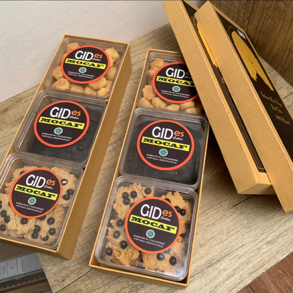 

Snack cemilan kukis kue kering cookies GIDES MOCAF Cookies hampers 3