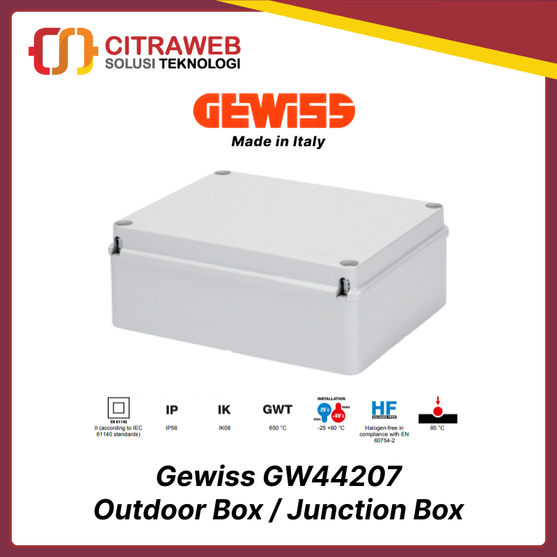 Box Outdoor Junction Box Gewiss Weatherproof