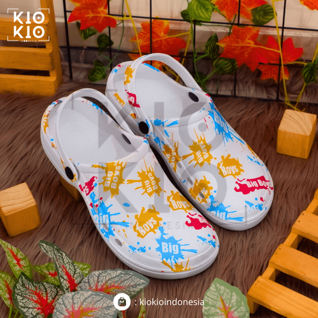 Sandal Kodok Pria wanita/ Sendal crocs Printing Bobdog / Comic / freestyle/ Bigboys  New Arrival