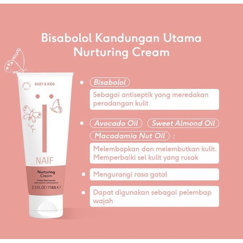 PERA477 CREAM RUAM BAYI NAIF NURTURING CREAM 75 ML exp 10/2023