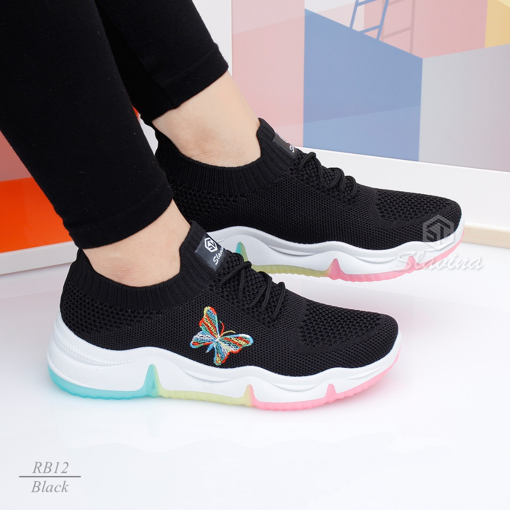 Ivony Seivona - RB12 Sepatu Sneaker New Rainbow Slavina