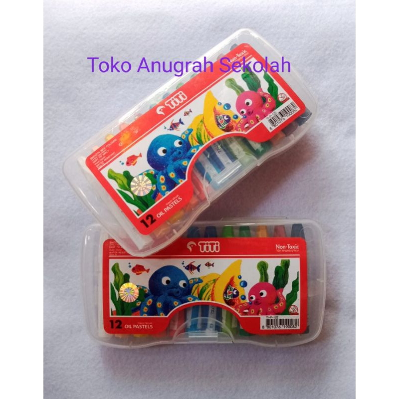

Crayon Titi Oil Pastel 12 warna (Original)