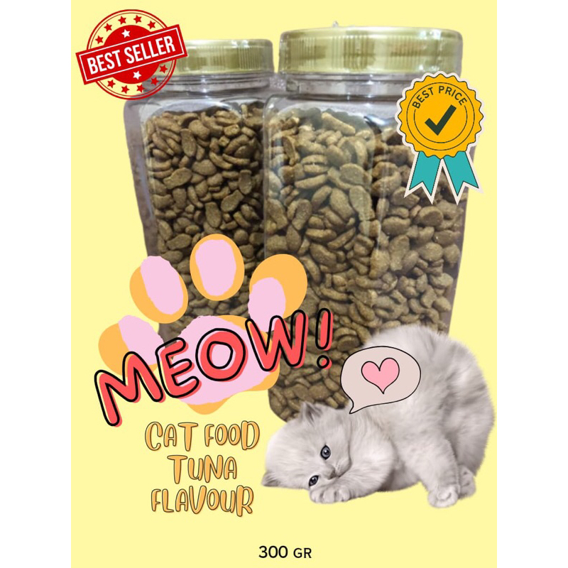 Makanan Kucing Tuna Cat Food Kemasan Toples 300GR