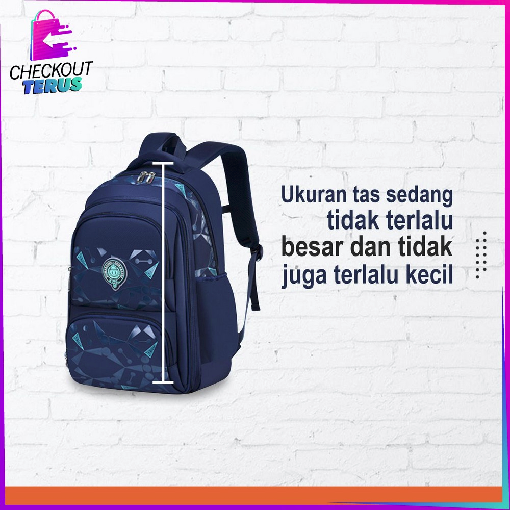 CT T49 Tas Sekolah Anak Perempuan Waterproof TK SD Model Pelangi Kids Bag Backpack Multifungsi Ransel Remaja Anti Air Lucu Aesthetic