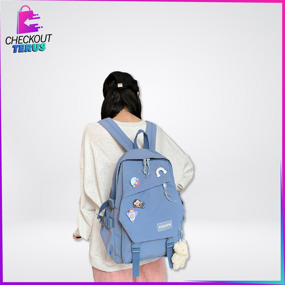 CT T48 Tas Sekolah Anak Perempuan Tas Backpack Travelling Wanita Fashion Tas Punggung Sekolah Stylish Tas Ransel Korean Fashion