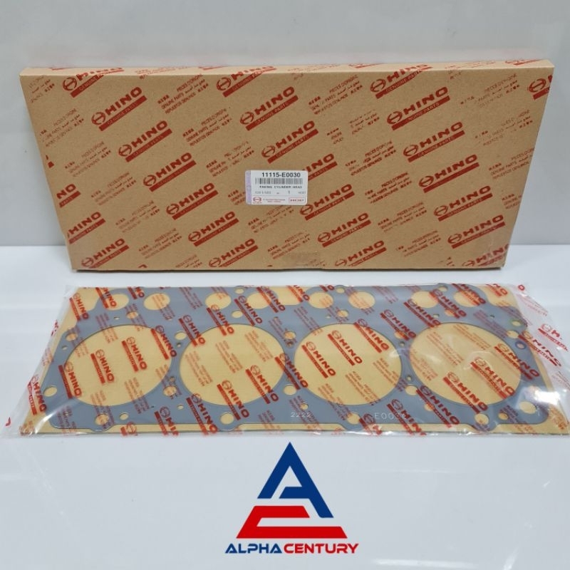 PAKING PACKING HEAD PAK DEKSEL GASKET SILINDER HEAD HINO HT130 HT 130 HT125 HT 125 130HT PLAT ORI GARANSI