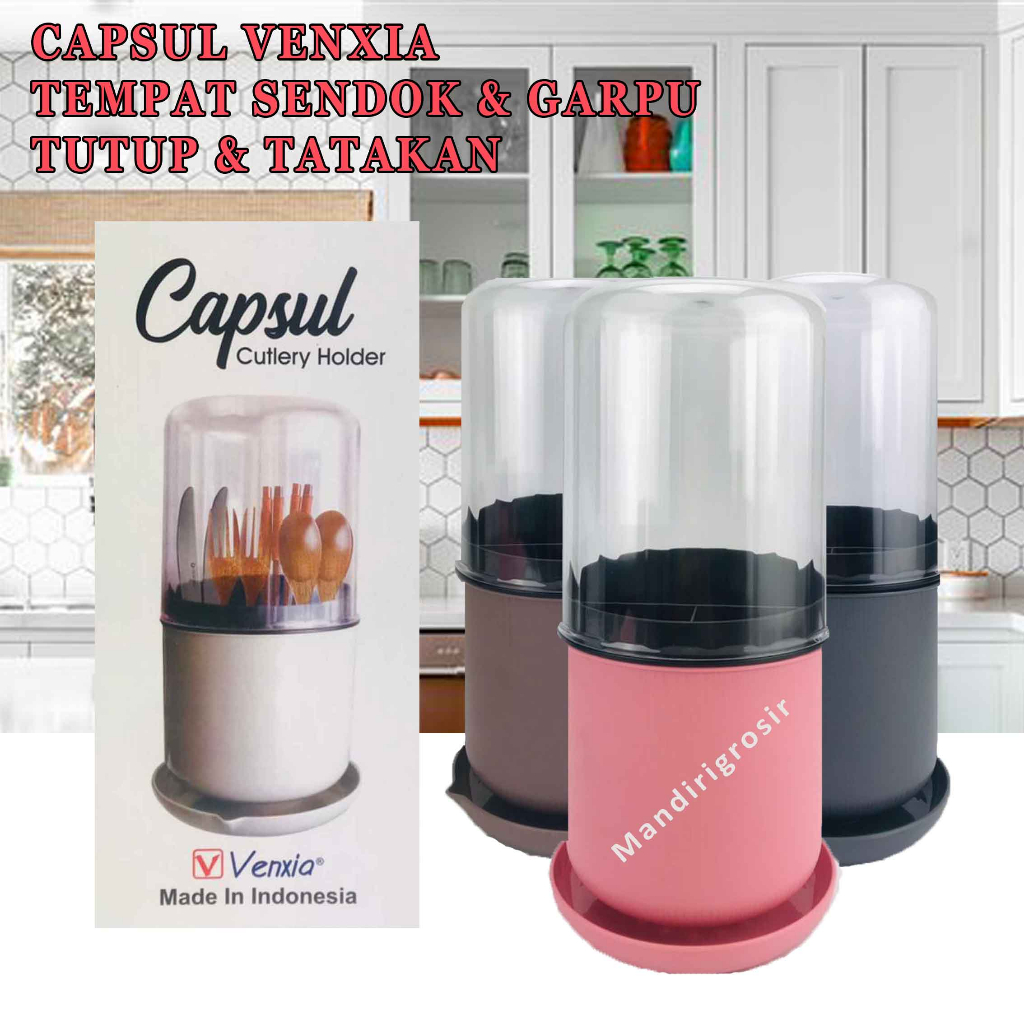 Tempat Sendok &amp; Garpu * Capsul Venxia * Tempat Sendok Serbaguna