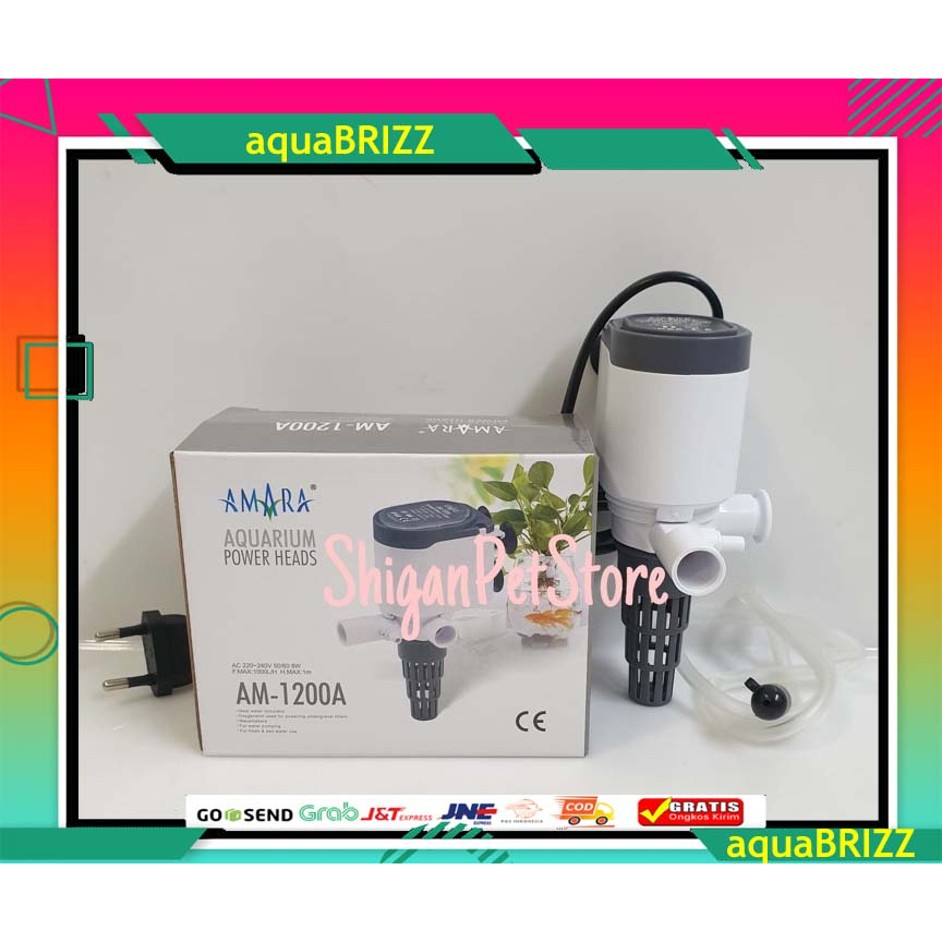 Pompa Air Aquarium Amara Power Head Amara AM 1200 A Low Watt MURAH