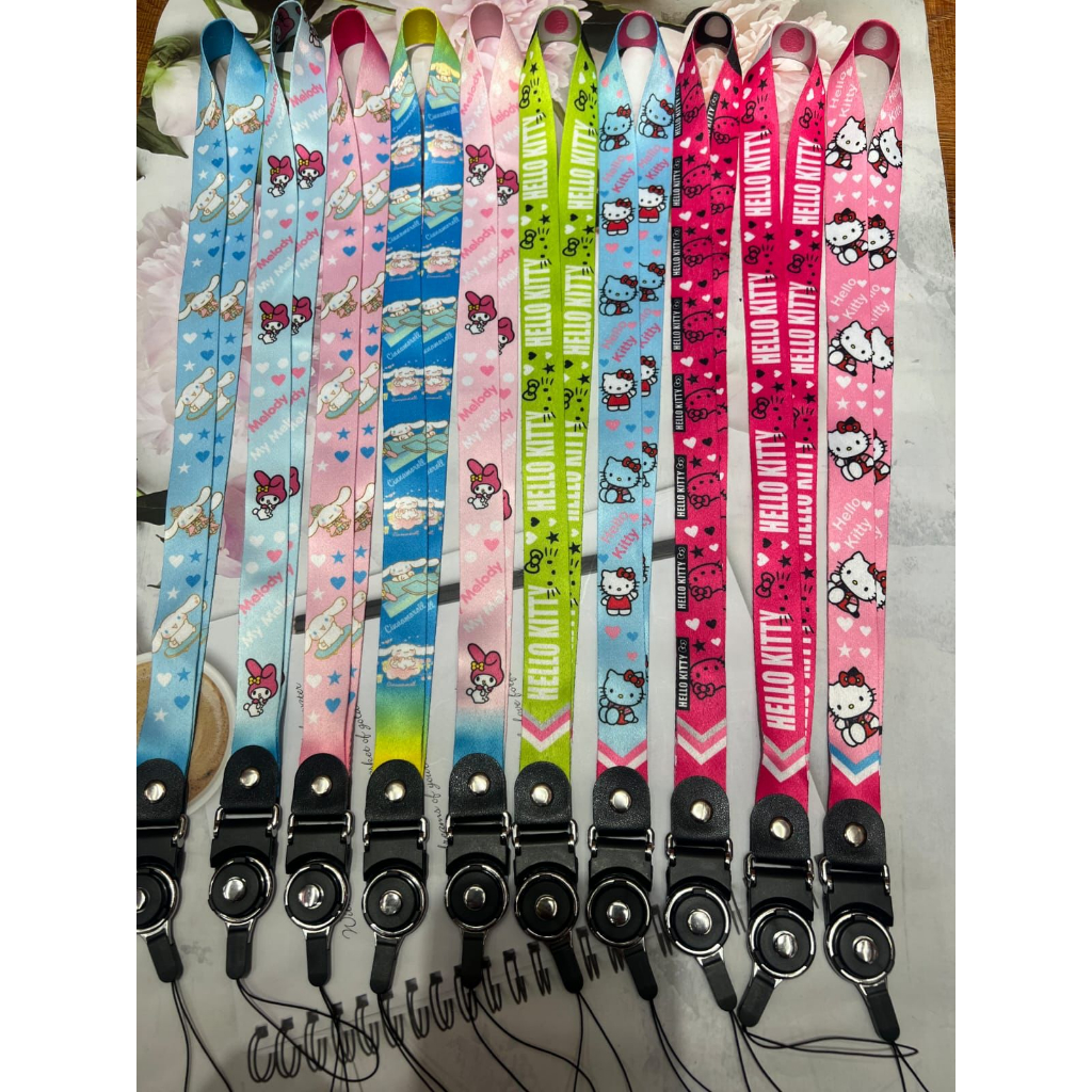 KORUMI &amp; H_KITTY GROSIR TALI CASE HP TALI GANTUNGAN KUNCI UKURAN PANJANG / TALI HAPE  Strap Lanyard Panjang Keychain Tali ID Card office