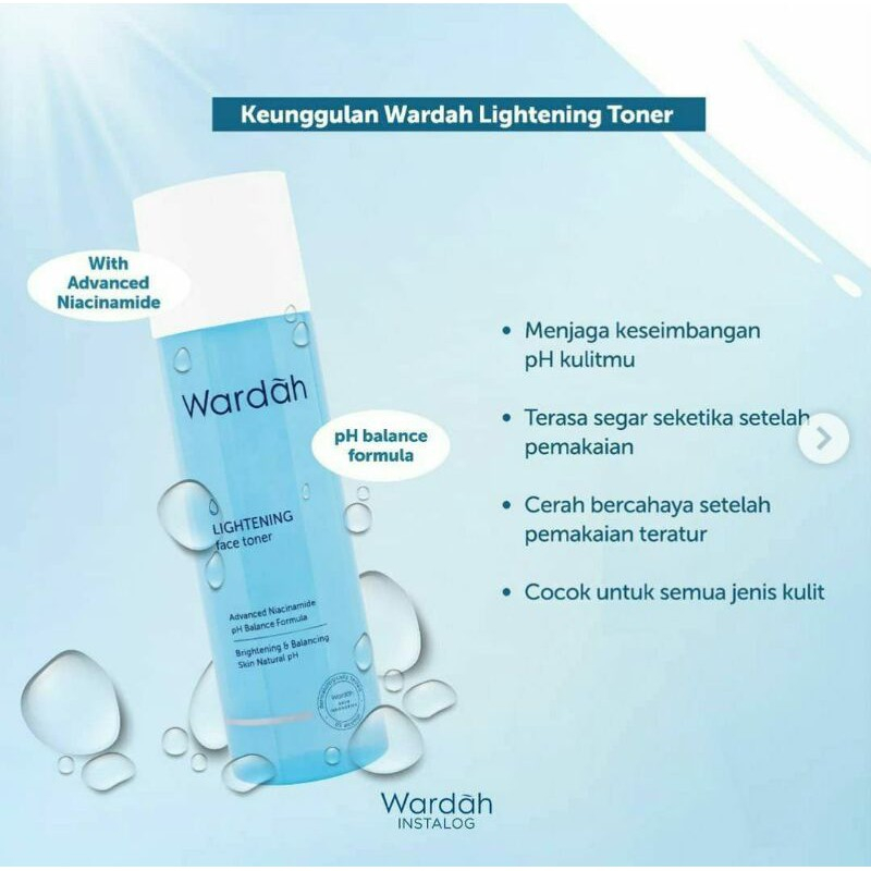 ❤ PAMELA❤ Wardah lightening face toner 125 ml