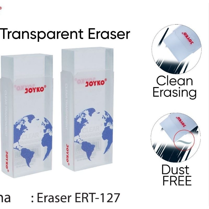

Penghapus Besar Tranparent Joyko ERT-127 (1pcs)