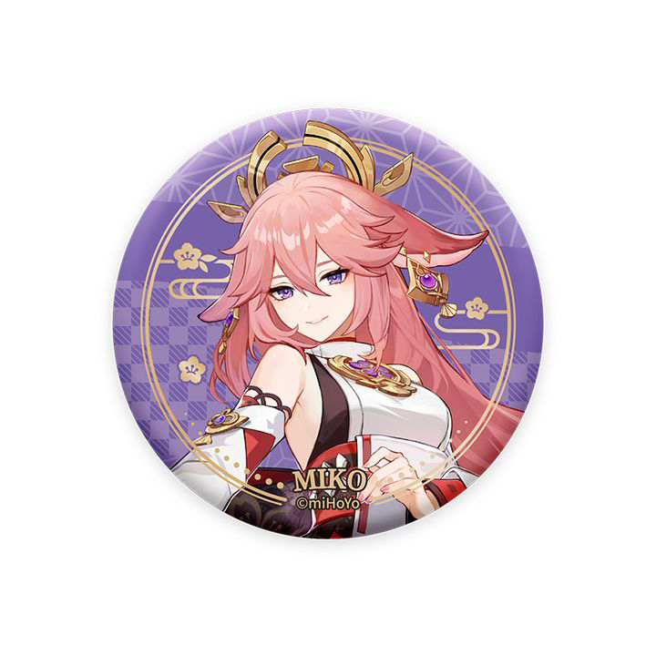 Genshin Impact Inazuma Can Badge Yae Miko 61848