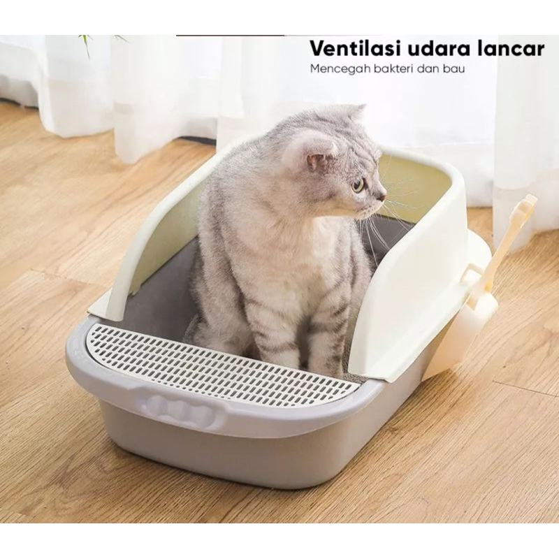 Cat Litter Box Premium Bak Untuk Pasir Kucing