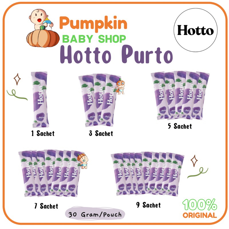 HOTTO Purto Multigrain With Purple Potato (KHUSUS SACHET) / Hotto Purto Multigrain