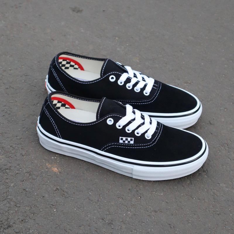 Vans skate authentic black white (Resmi PT NAVYA)