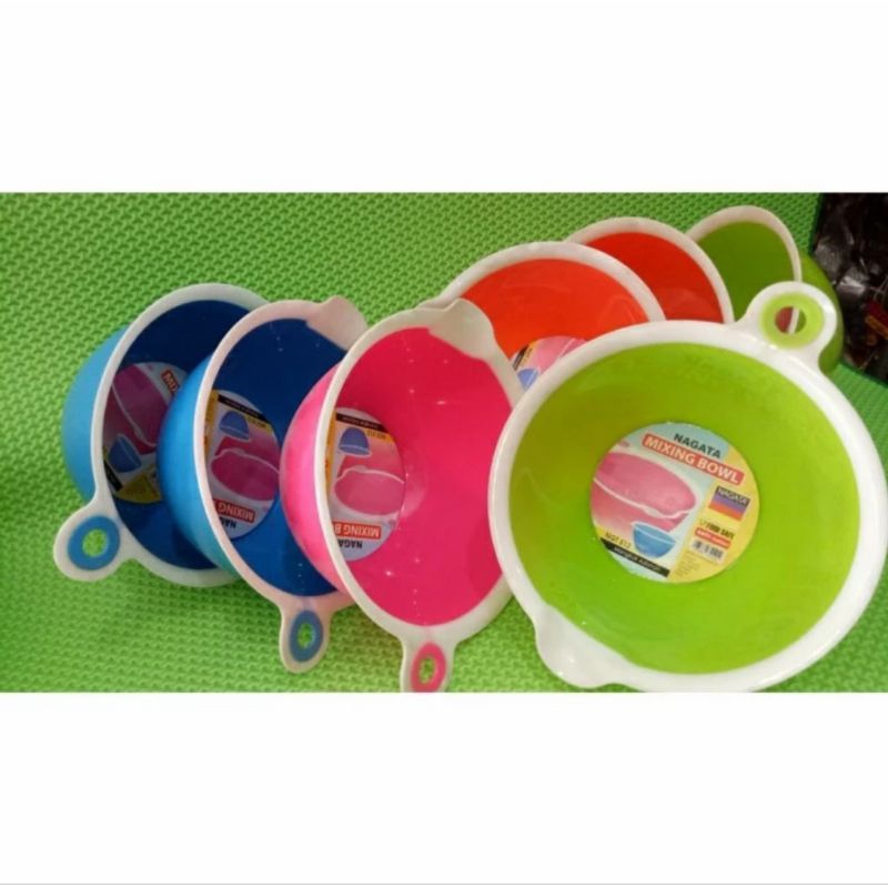 Baskom Plastik Tebal Mixing Bowl Nagata 512