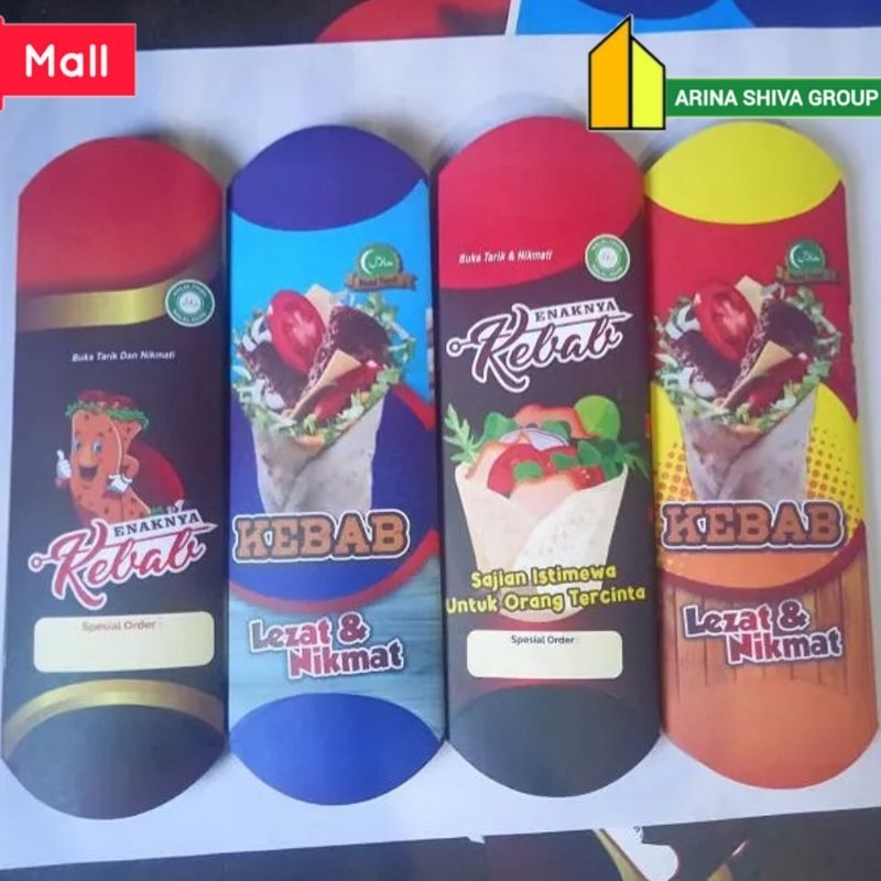 

100 LEMBAR KERTAS KEBAB TARIKAN UKURAN 24 × 9 CM HIGH QUALITY PAPER CRAFT TEBAL PRODUK TERBARU | KOTAK KEBAB KEKINIAN | DUS KEBAB VIRAL TIKTOK | KEMASAN KEBAB KEKINIAN | BOX KEBAB VIRAL | ARINA SHIVA GROUP 6105