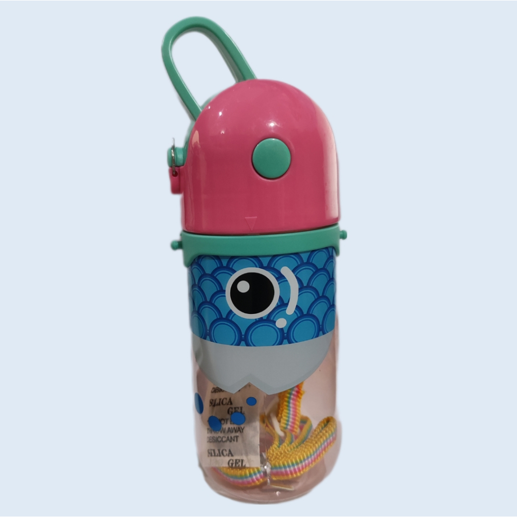 Botol Minum 450ml Karakter / Botol Minum Anak Karakter Octopus / Botol Minum Anak Unik FREE TALI  6757