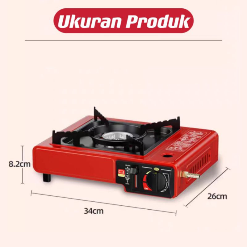 Kompor Gas Portable 2 in 1 /Alat Panggang Kompor Shabu-Shabu BBQ / Kompor Gas Portable Dan LPG Kompor Gas Stove⭐ TOKO13.OLSHOP⭐