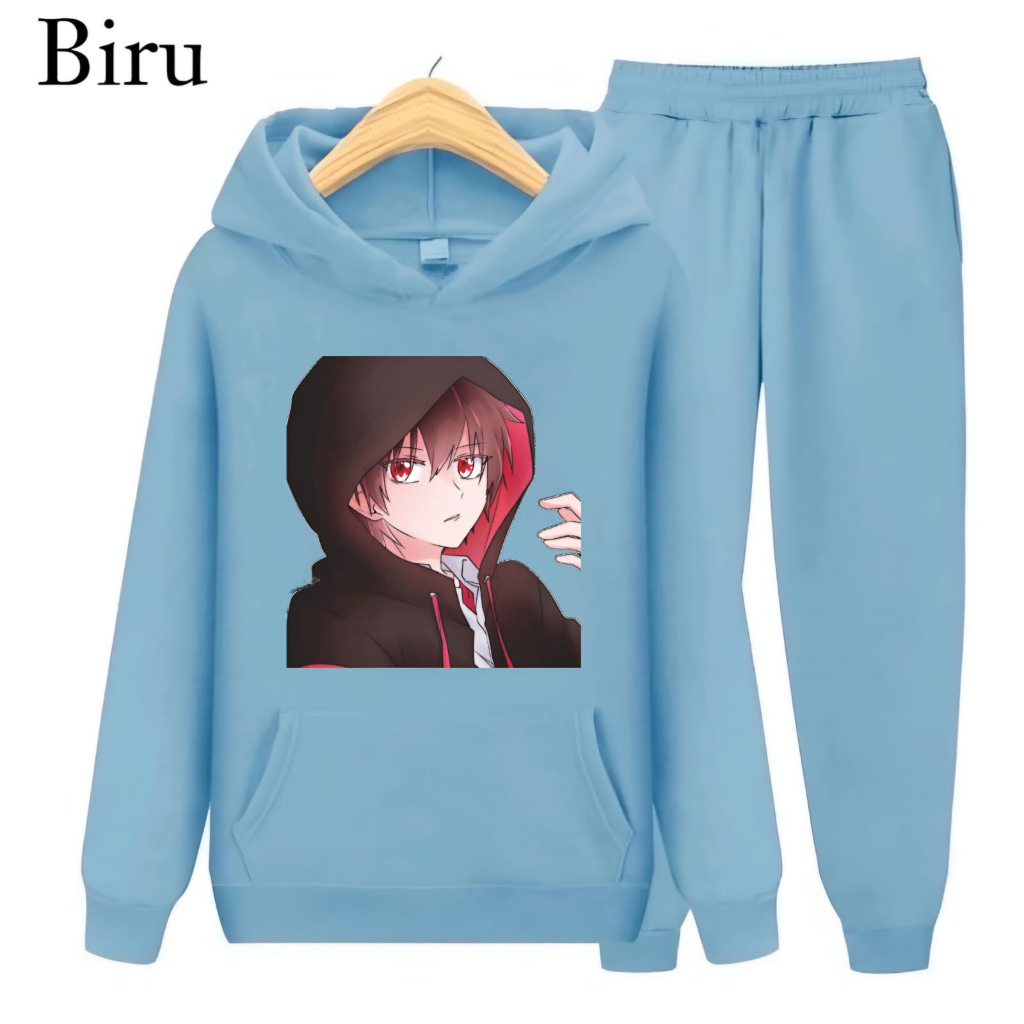 Setelan Sweater Hoodie Anak Anime Kagerou