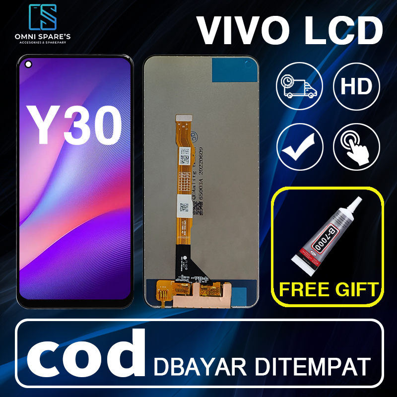 【ORIGINAL】LCD VIVO Y30/ Y30i Fullset layar hp Touchscreen Digitizer Resolusi Tinggi