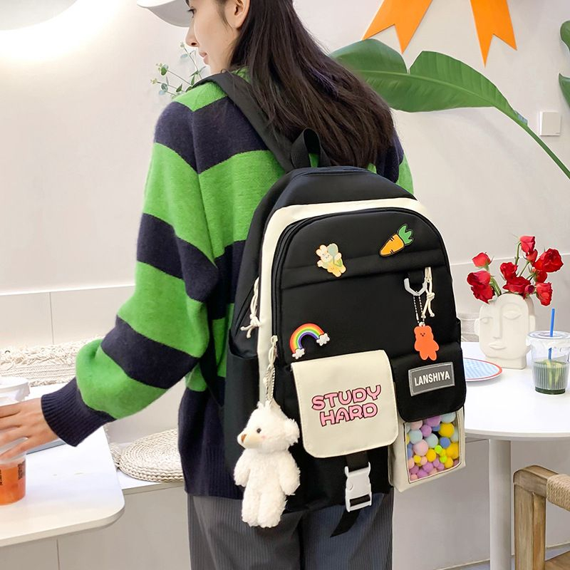 136784 Tas Punggung Ransel Sekolah Backpack Anak Import 4 in 1 (1 KG MUAT 2) EL6784