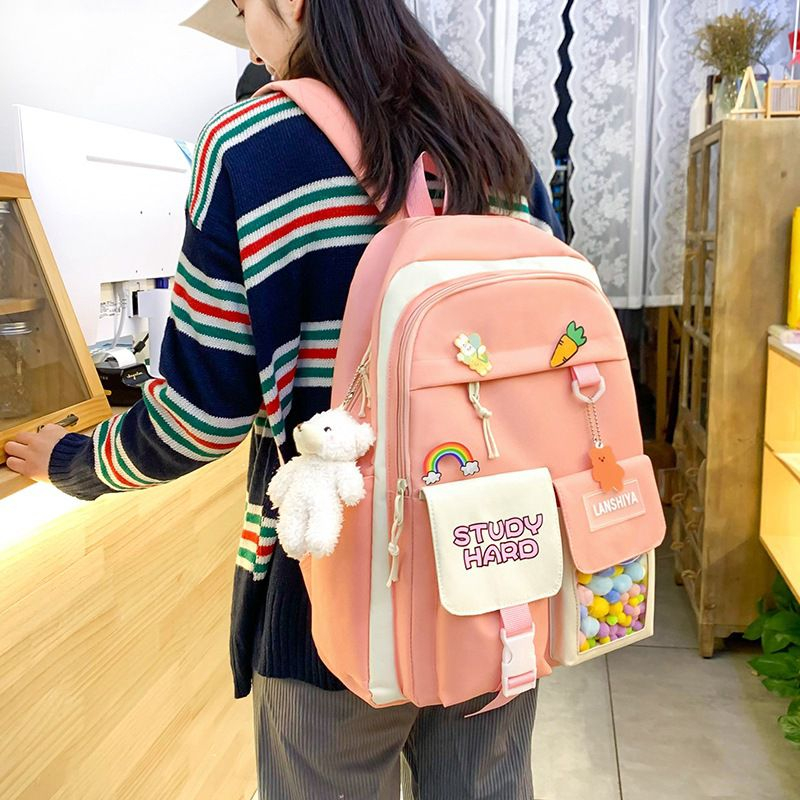 136784 Tas Punggung Ransel Sekolah Backpack Anak Import 4 in 1 (1 KG MUAT 2) EL6784