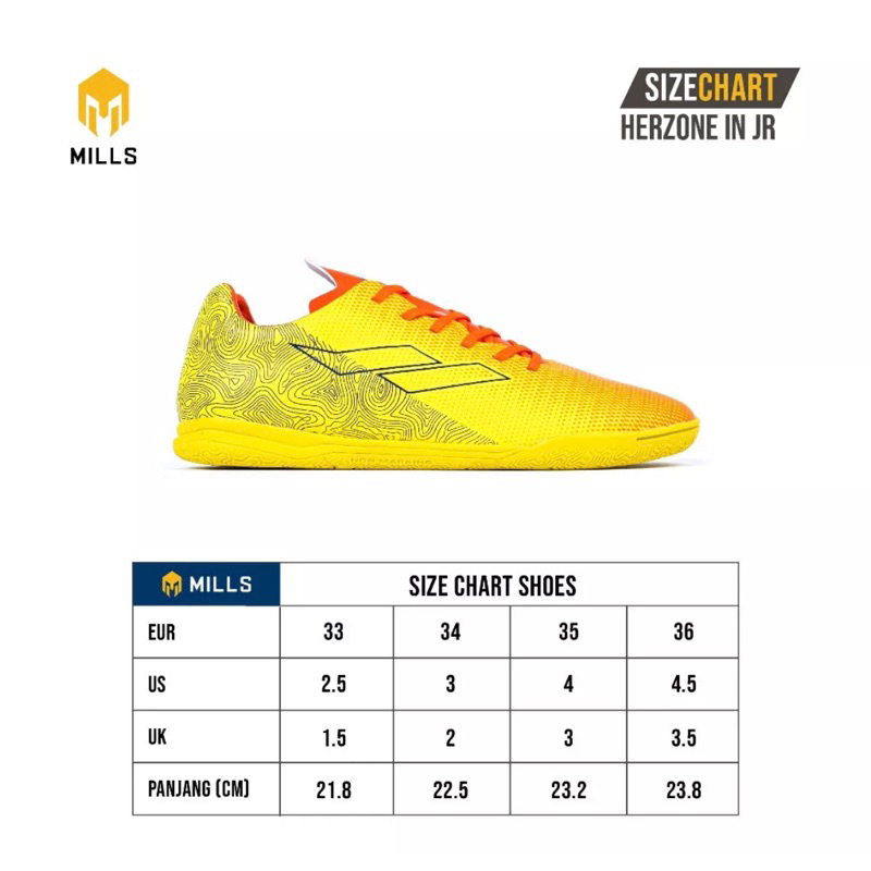 SEPATU FUTSAL ANAK-ANAK MILLS ORIGINAL