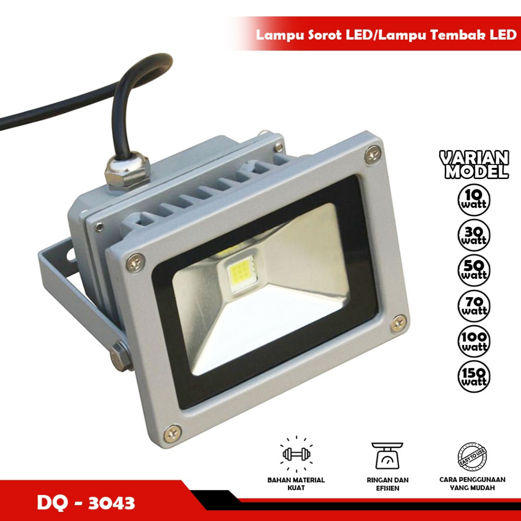 Lampu Sorot Led Tembak Anti UV 10/30/50/70/100/150 WATT - YOYOSOO