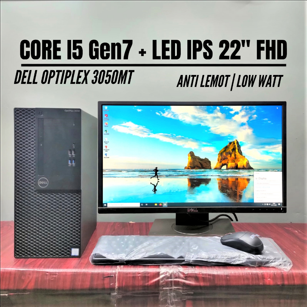 Obral Promo All In One PC Murah Komputer CPU Mini CORE i7 CORE i5 CORE i3 C2D ATOM Paket Layar LCD Monitor