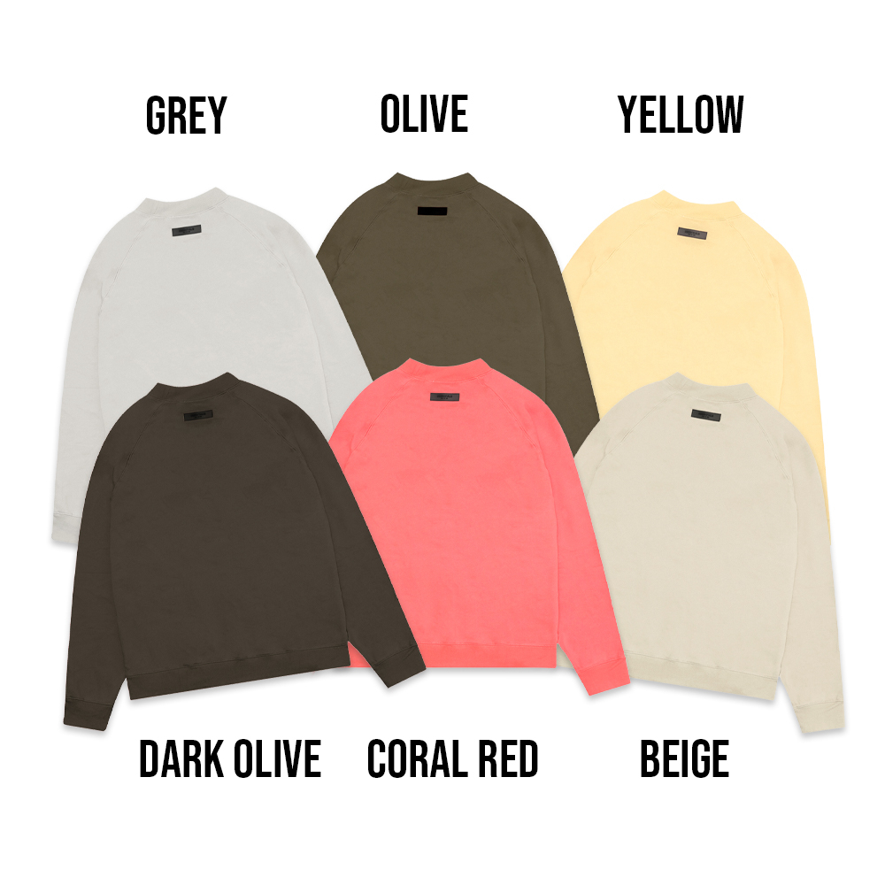 FOG Essentials Solid Velvet Text Sweatshirt