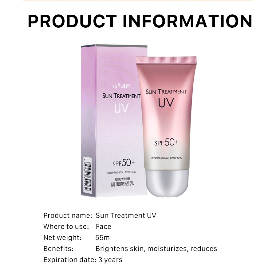 Top 1 sunscreen in Korea-Sun Treatment UV-Sun protection + whitening + moisturizing 3 in 1，SPF50+, PA+++, film