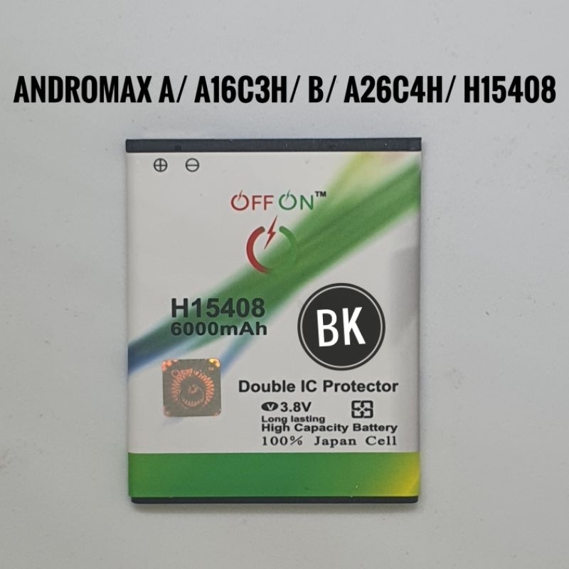 Baterai Batre Double Power Offon Smartfren Andromax A B A16C3H A26C4H Batere Andromax H15408 Origina
