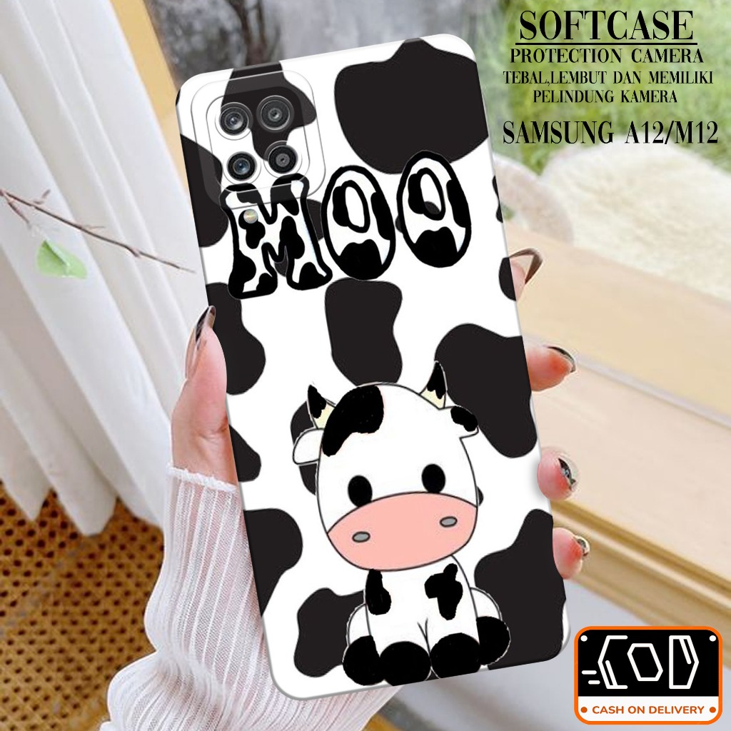 Case Hp Samsung Galaxy A12/M12 - Soft Pro Camera - Softcase Samsung Galaxy A12/M12 - Casing Samsung 