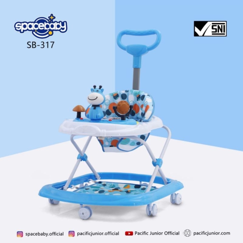 Baby Walker Spacebaby SB317/mainan anak belajar jalan spacebaby