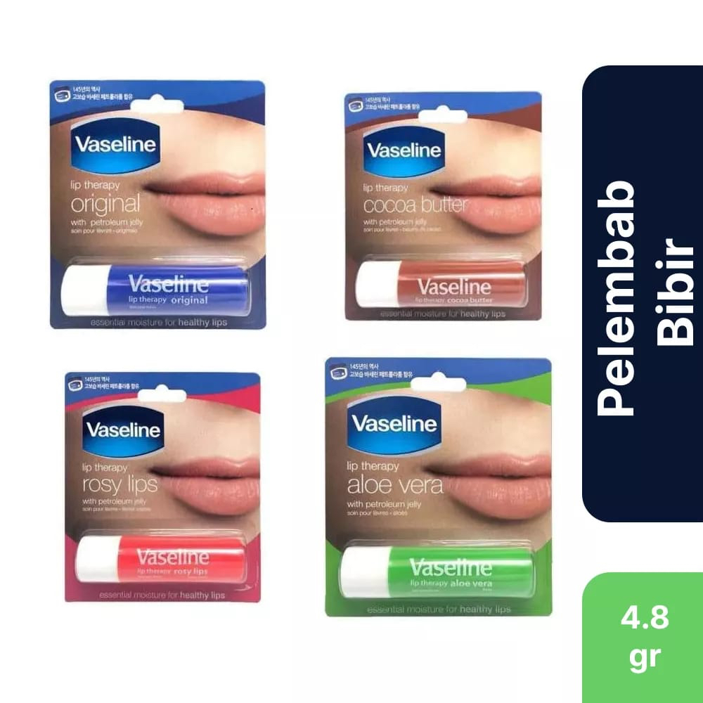 ✿ELYSABETHME✿  Vaseline STICK lip blam therapy untuk bibir kering dan hitam