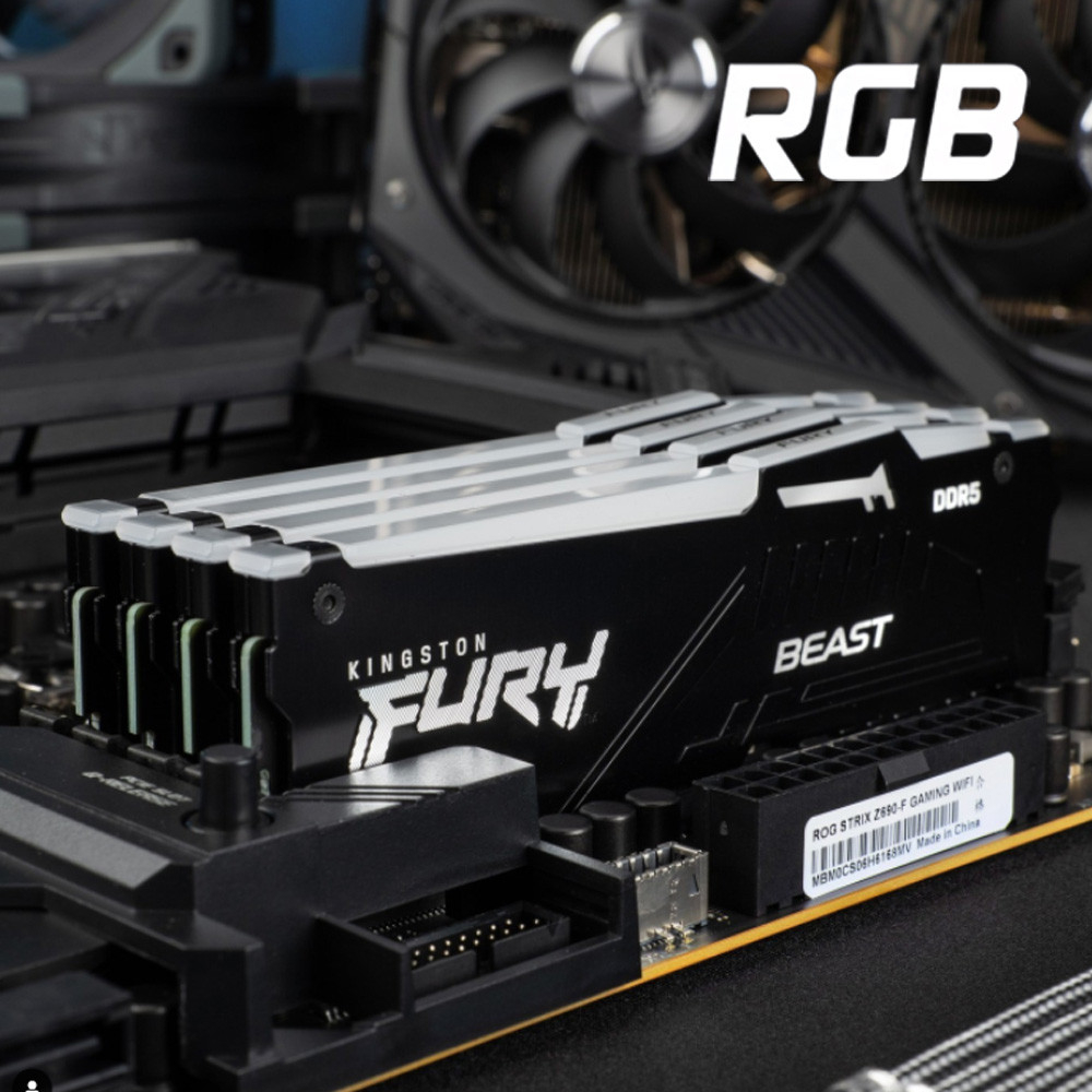 Kingston Fury Beast RGB DDR5 6000MHz 16GB (2x8GB) - KF560C40BBAK2-16