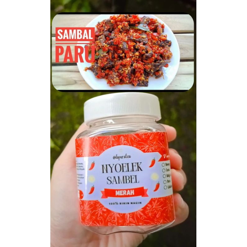 

NYOELEK SAMBEL MERAH PARU, 200GR/200ML