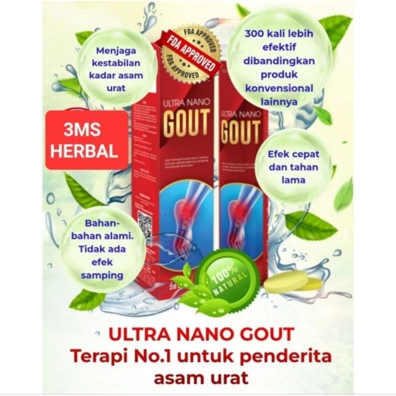 

ULTRA NANO GOUT TABLET UNTUK ASAM URAT, NYERI SENDI DLL DIJAMIN ASLI DAN ORIGINAL