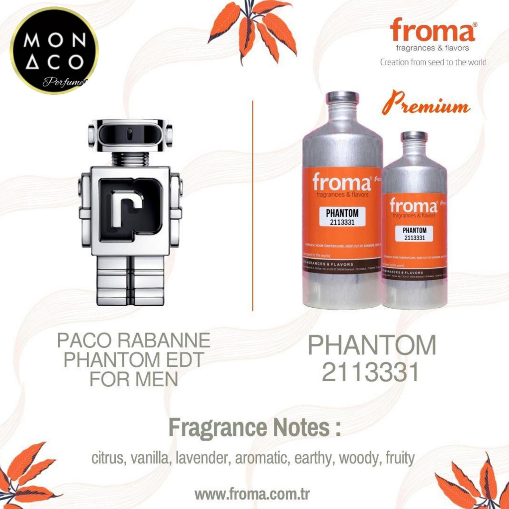 BIBIT PARFUM PHANTOMM ( PREMIUM ) BY FROMA  - ASLI 100%