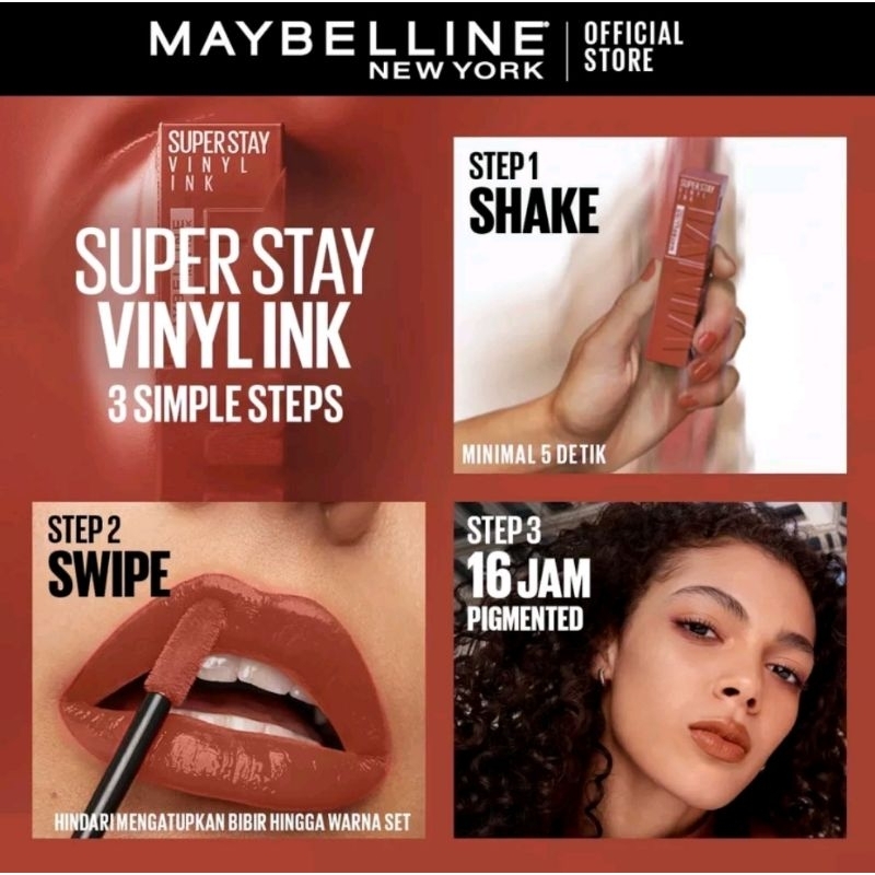 Maybelline Superstay Vinnyl Ink Liquid Lipstick - Lipstik Cair
