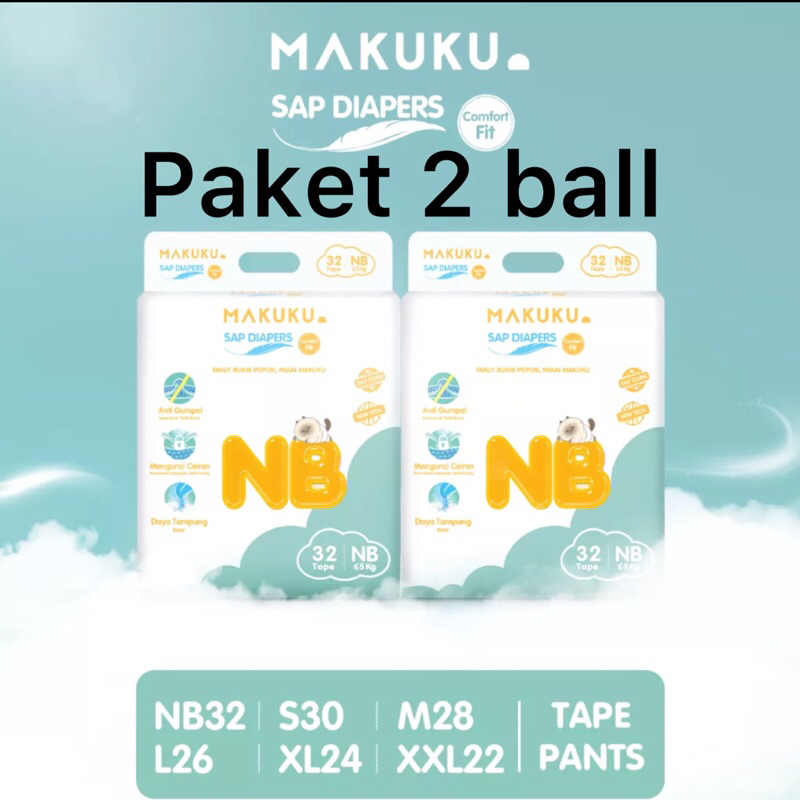 Makuku Comford Fit Paket 2 ball