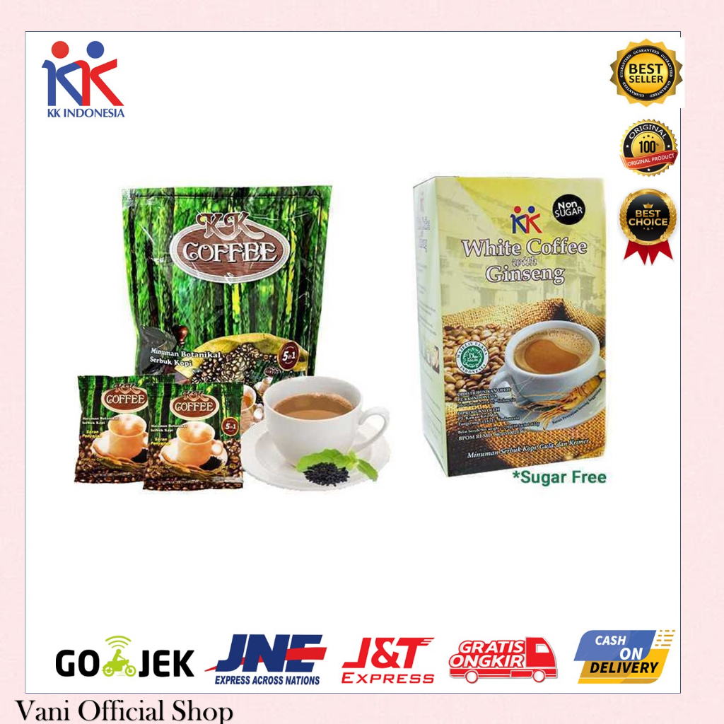 

KK Coffee Kopi 5 in 1 White Coffee With Ginseng KK Indonesia Original Meningkatkan Stamina Baik Untuk Kesuburan
