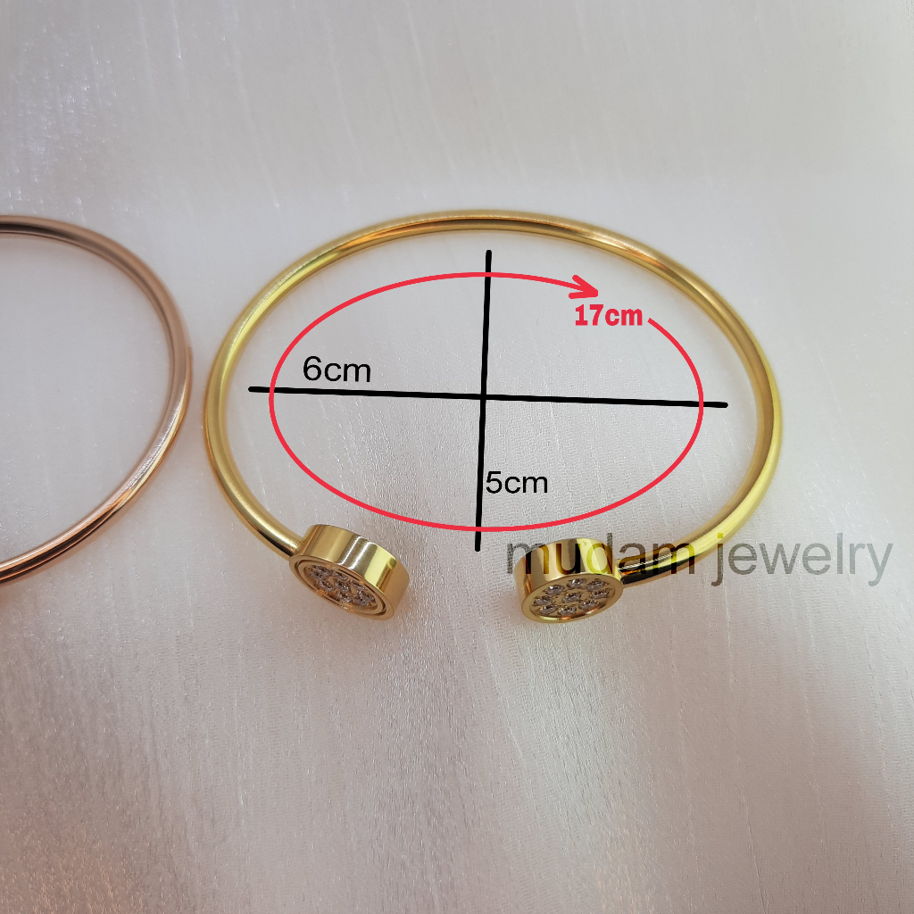 Gelang Lentur Model Gelang Kesehatan Lingkaran Mata Tanam Dan Magnet Tersedia Warna Rose Gold, Gold dan Silver