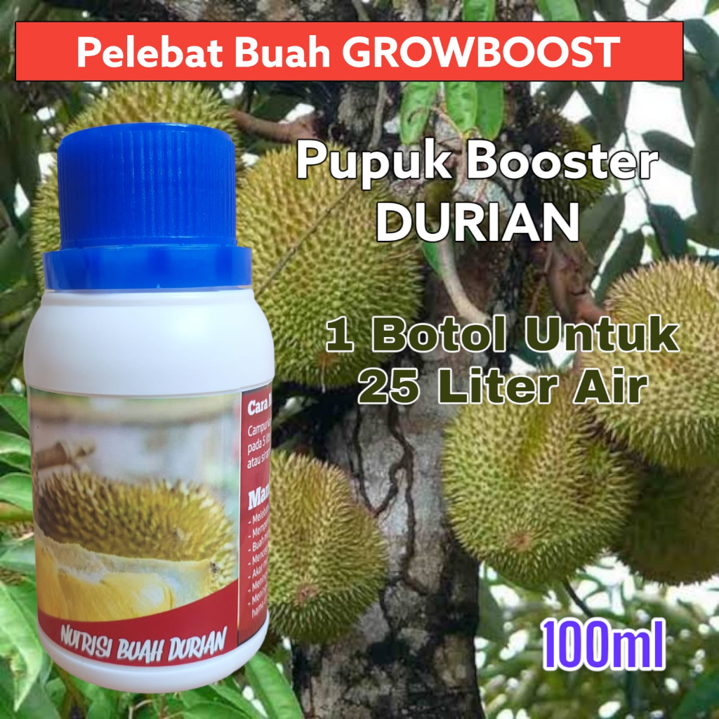 Pupuk Buah Durian Premium Organik GrowBoost Buah Durian 100ml