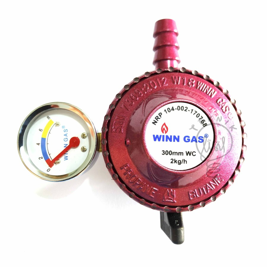 Kepala Regulator Gas Win Winn Gas Meter W-18M W 18 M Meteran